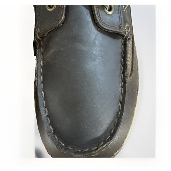 Cabelas Mens 14 M Comfort Brown Leather Boat Shoes Deck Oxfords Lace Up Loafers main image 7